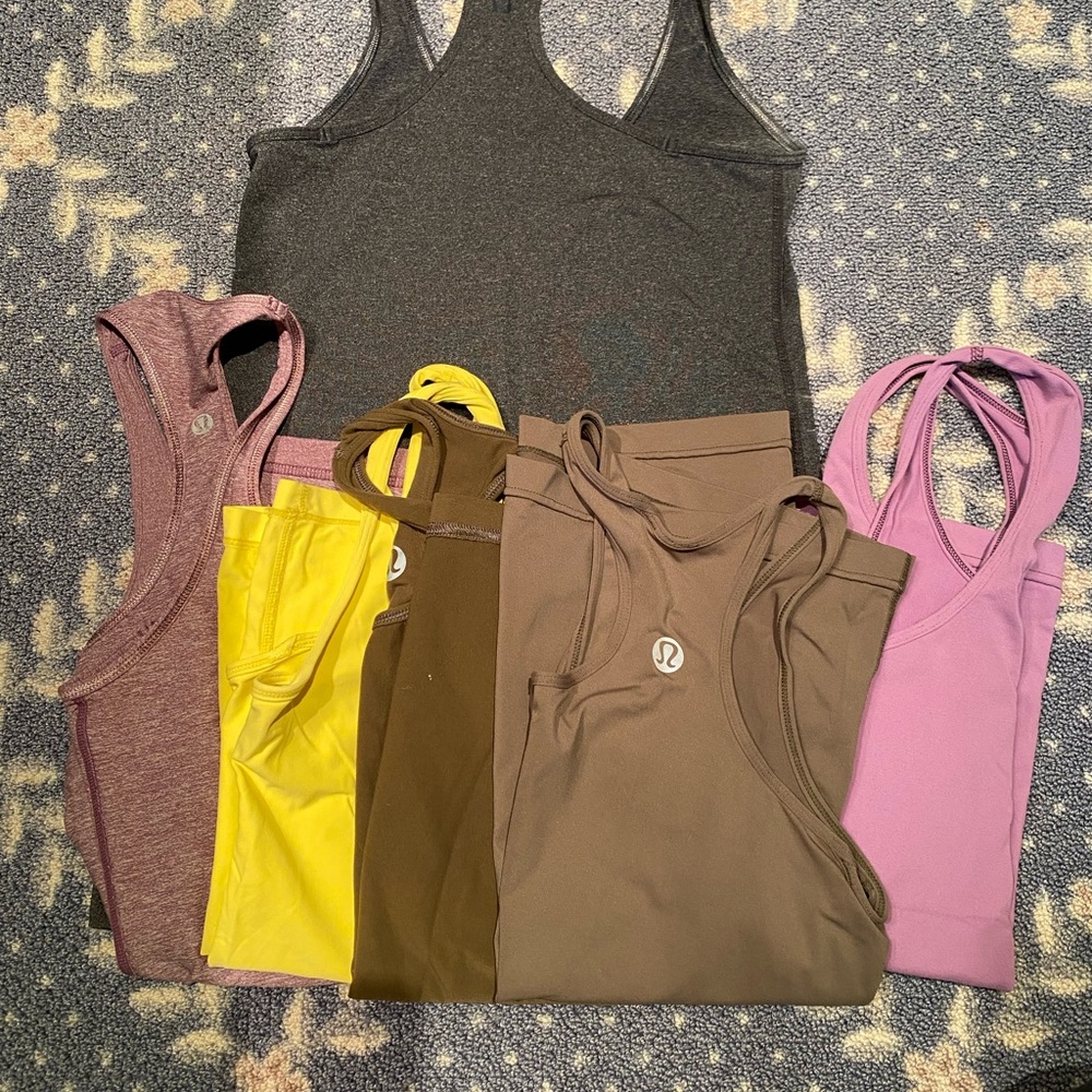 Lululemon Cool racer back tank top- asstd colours